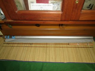 Rare Orvis Superfine Impregnated Bamboo Fly And Spin Fishing Rod 61/2 2 Ps.