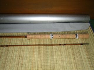 Rare Orvis Superfine Impregnated Bamboo Fly and Spin Fishing Rod 61/2 2 ps. 2