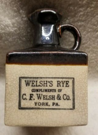 Antique Stoneware Advertising Welsh 
