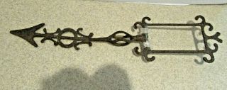 19th Century Weathervane Lightning Rod Cast Iron Directional Arrow