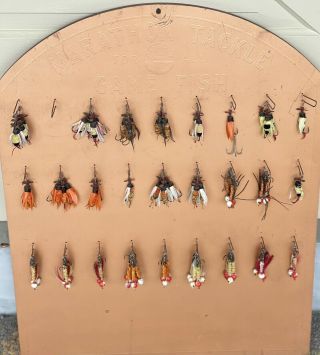 Vintage Marathon Tackle For All Game Fish Store Display Fly Fishing