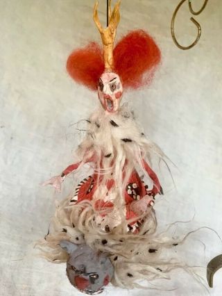 Handmade Creepy Halloween Alice In Wonderland Queen Of Hearts On Bandersnatch