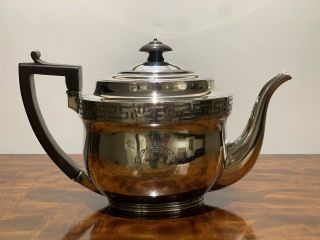 Fine Georgian Solid Silver Teapot 1805 K London John Ermes Antique Rare Item