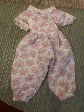 Dress Clothes For Mary Hoyer 14 " Doll Long Romper Outfit