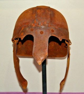 Rare Ancient Greco - Roman Gladiator Warrior Bronze Legionary Helmet 200 Bc - 100 Ad