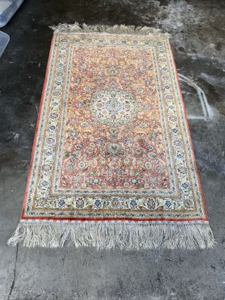 Old Vintage Antique Oriental Persian Rug Carpet Art 48”x30”