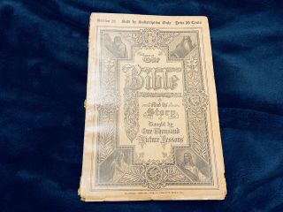 1908/9 Antique “the Bible And Its Story Taught By One Thousand Picture Lessons”