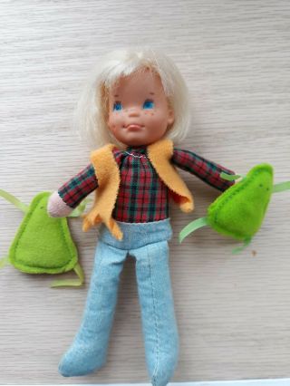 Honey Hill Bunch Vintage Mattel 1975 Spunky Blonde Boy Doll With 2 Frogs