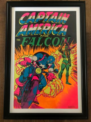 Vintage Captain America Poster Marvel Third Eye Antique Poster