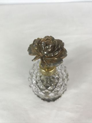 Vintage Antique Victorian Style Perfume Spray Glass Bottle Rose Pump Atomizer
