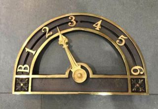 Antique Elevator Floor Indicator (dial) Semi Circular & Arrow