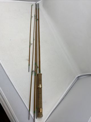 Vintage 5 Piece Split Bamboo Spinning Rod 7’ & 5’5” Fly Rod = 8’,
