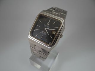 Omega Constellation Black Dial Square 37mm S.  Steel Automatic 168.  0062 Vintage 2