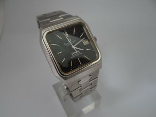 Omega Constellation Black Dial Square 37mm S.  Steel Automatic 168.  0062 Vintage 3