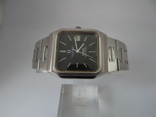 Omega Constellation Black Dial Square 37mm S.  Steel Automatic 168.  0062 Vintage 4