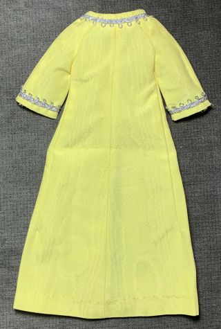 Vintage Barbie Silver Polish Yellow Long Coat Jumpsuit Pilgrim Shoes 1492 3
