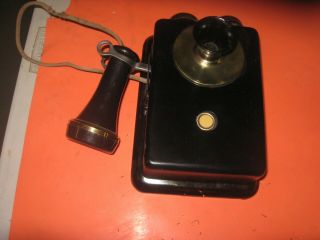 Antique Stanley Patterson / Deveau Metal Wall Box Intercom Telephone Vintage