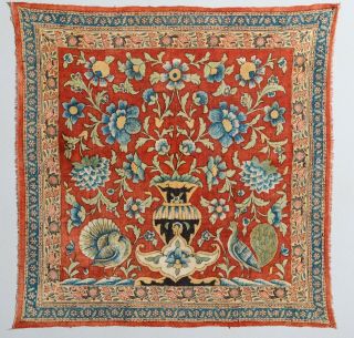 Exceptional,  Stunning Antique Kalamkari Palampore Handcrafted Textile Art 1800s