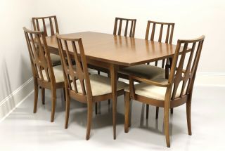 Brasilia By Broyhill Mcm Mid Century Modern Walnut Dining Table And 6 Chairs