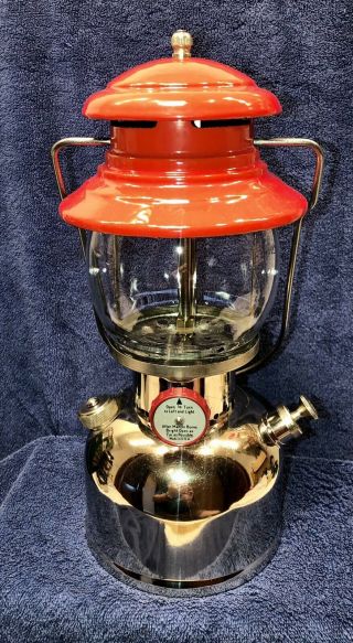 Vintage Coleman 1 - Mantle Nickel Lantern Us Model 200 Dated 1/51 - Restored