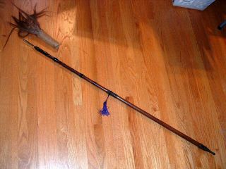 [sma71] Japanese Samurai Sword: Myochin Yari Spear With Pole And Saya
