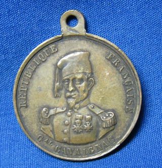 Antique 1848 French Medal Of Général Cavaignac