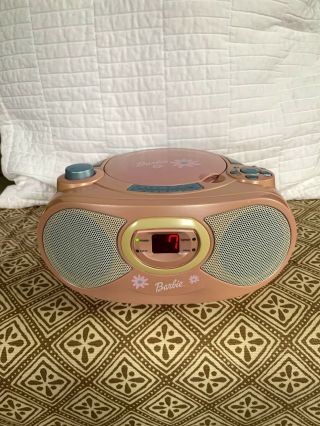 Vintage Barbie Cd Player,  Radio,  Boombox,  Karaoke Mattel.