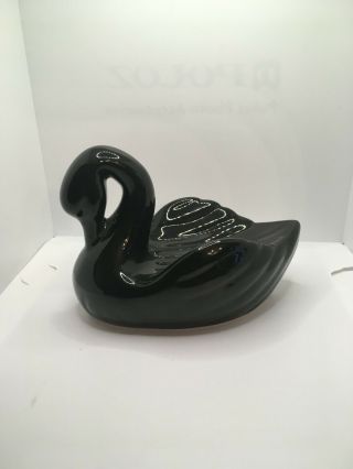 Vintage Ceramic Black Swan Soap Dish Retro Decoration For The Bathroom