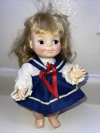 Vintage 1966 Effanbee 11 " Doll - Sailor Outfit -