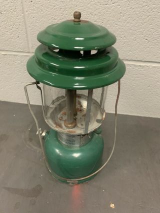 Coleman Double - Mantle White Gas Lantern Model 220j Dated 11/1977