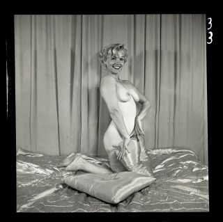 Virgina Booker 1950s Nude Model Bunny Yeager Archive Orig 2 1/4 Camera Negative