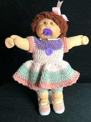 Cabbage Patch Kids 16 " Oaa Coleco 1982 Girl Doll Custom Clothes,  Cpk Top