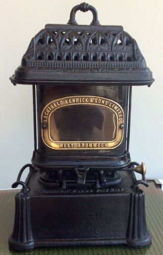 Antique Archibald Kenrick Cast Iron Sad Iron Heater Stove