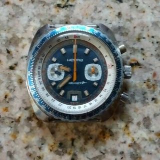 Vintage Herma Le Bourget Chronograph W/date Valjoux 7734 | All Functions