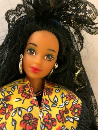 1991 Spanish Barbie Doll Of The World Dotw Steffie Face W/ Outfit 90 