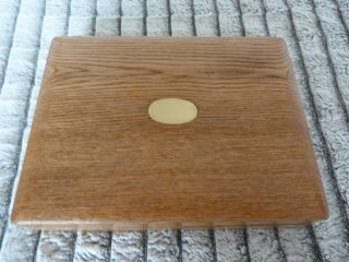 Exceptional Vintage Solid Oak Wooden Box With Lock