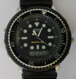 Vintage Seiko Arnie H601 - 5480 Ana Digi Divers Mens Watch
