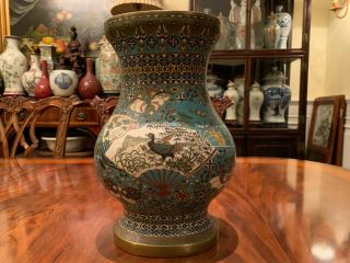 A Large Antique Cloisonné Hu Vase. 3