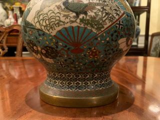 A Large Antique Cloisonné Hu Vase. 4