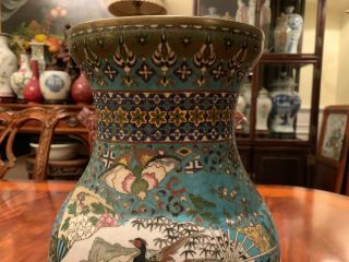A Large Antique Cloisonné Hu Vase. 5