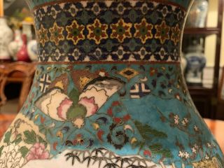 A Large Antique Cloisonné Hu Vase. 6