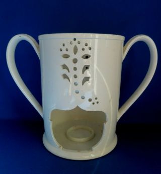 Antique Early 19thc Wedgwood Creamware Veilleuse Or Food / Beverage Warmer