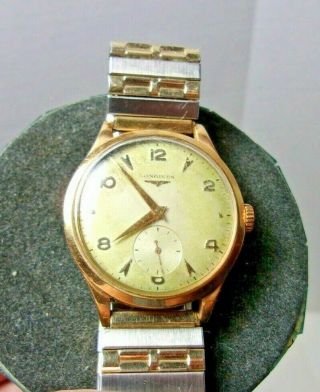 Longines Wrist Watch 18k Gold Men 