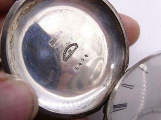 Antique Coin Silver Hunter Case Pocket Watch Waltham P.  S.  Bartlett 18s Vtg 1864 6