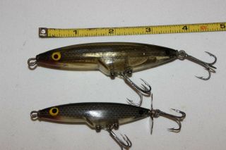 2 Vintage Weber Shadrac Fishing Lures 3 5/8 " & 2 3/4 "