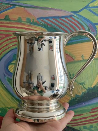 303 Grams Antique Solid Silver Sterling Tankard Mug Cup 1 Pint Birmingham 1944 2
