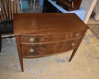 Vintage Mahogany Dining Room Server With Pencil Inlay,  Buffet