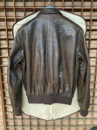 BELSTAFF A2 RAF Leather Jacket Antique Brown FilmJacket Brad Pitt XXXL fit less 6