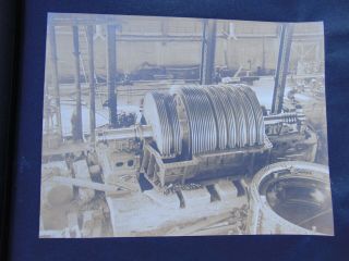 11 LARGE ANTIQUE PHOTOGRAPHS DOCUMENTING THE BUILDING of the USS NORTH DAKOTA 5