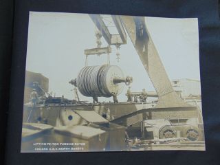 11 LARGE ANTIQUE PHOTOGRAPHS DOCUMENTING THE BUILDING of the USS NORTH DAKOTA 6